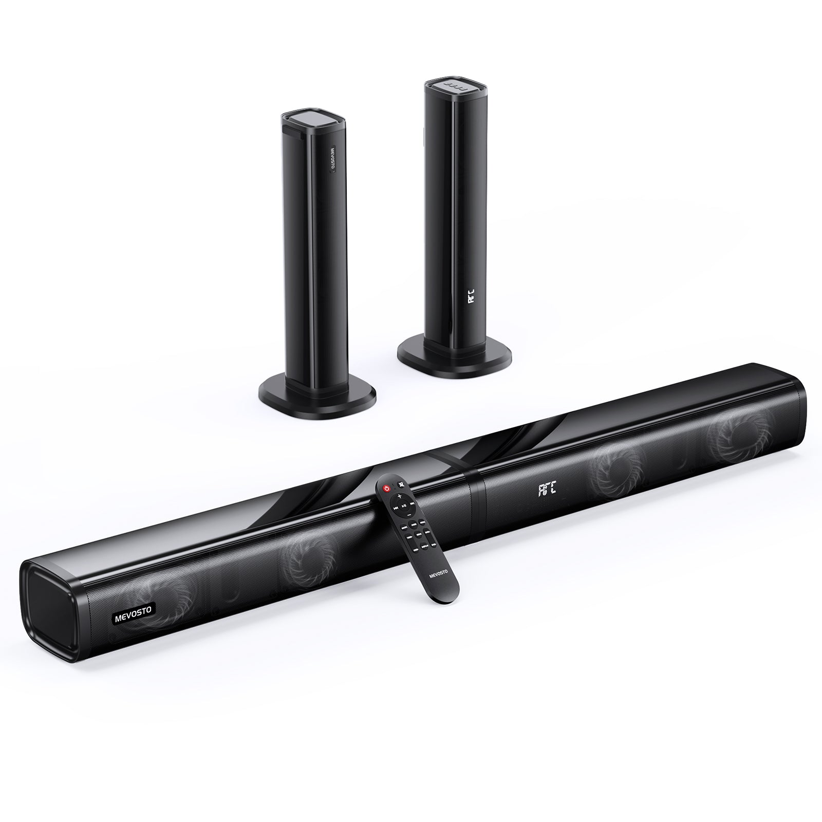 EVOSTO Barre de Son 2 en 1 séparable 2.2CH Barre de Son pour TV 80W EVOSTO Barre de Son 2 en 1 séparable 2.2CH Barre de Son pour TV 80W